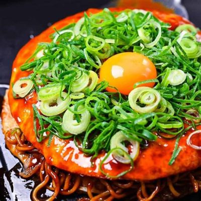  Okonomiyaki - En festlig blandning av salta och söta smaker som smälter samman i en perfekt harmoni